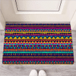 Multicolor Native Aztec Abstract Geometric Door Mat