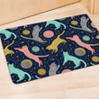 Space Cat Print Door Mat