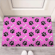 Pink Paw Door Mat