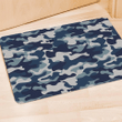 Blue Navy Camo Print Door Mat
