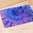 Purple And Blue Tie Dye Door Mat
