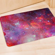 Nebula Red Galaxy Space Door Mat
