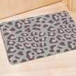Grey and Pink Leopard Door Mat
