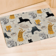 Meow Cat Print Door Mat