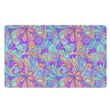 Holographic Floral Psychedelic Door Mat