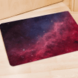 Red Cosmic Galaxy Space Door Mat
