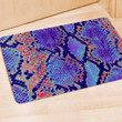 Colorful Snakeskin Print Door Mat