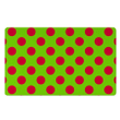 Green And Red Polka Dot Door Mat