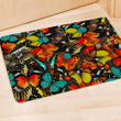 Abstract Colorful Butterfly Print Door Mat