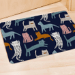 Cute Cat Style Print Door Mat