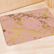 Pink Gold Marble Door Mat
