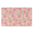 Pink Palm Tree Hawaiian Print Door Mat