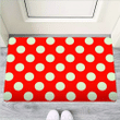 Red Polka Dot Door Mat