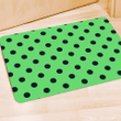 Mint And Green Polka Dot Door Mat