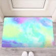Abstract Psychedelic Holographic Door Mat
