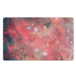 Red Cloud Galaxy Space Door Mat