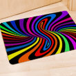 Abstract Colorful Psychedelic Door Mat