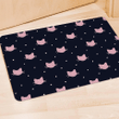 Cute Cat Polka Dot Print Door Mat