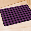 Purple Plaid Door Mat
