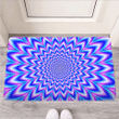 Blue Optical illusion Door Mat