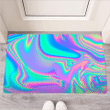 Abstract Pastel Holographic Door Mat