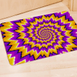 Purple Psychedelic Optical illusion Door Mat