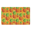 Neon Yellow Pineapple Hawaiian Print Door Mat