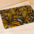 Monarch Butterfly Pattern Print Door Mat