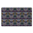 Neon Indian Aztec Triangles Abstract Geometric Art Door Mat