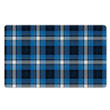 Blue Plaid Tartan Scottish Door Mat
