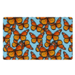Monarch Butterfly Print Door Mat