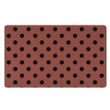 Brown And Black Polka Dot Door Mat