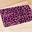 Pink Cheetah Leopard Door Mat