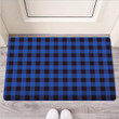 Blue Plaid Door Mat