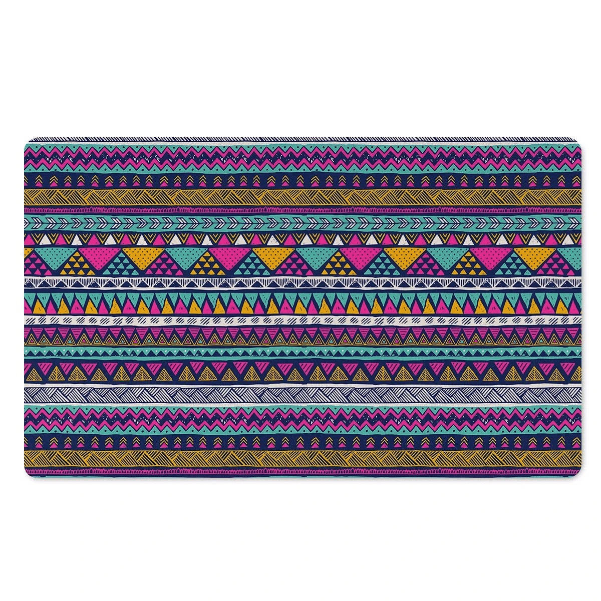 Multicolor Indian Aztec Geometric Art Door Mat