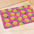 Pink Pineapple Print Door Mat
