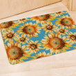 Blue Sunflower Door Mat