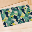 Patchwork Tropical Toucan Print Door Mat