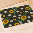 Sunflower And Chamomile Door Mat