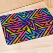 Rainbow Geometric Abstract Door Mat