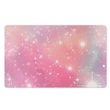 Pink Galaxy Stardust Door Mat