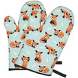 Bears Print Oven Mitts And Potholder Set