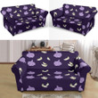 Purple Theme Garlic Pattern Nice Design Sofa Cover