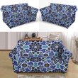 Gorgeous Design Blue Arabic Morocco Pattern Sofa Cover