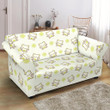 Lovely Hand Drawn Cute Cartoon Frog Baby Pattern Sofa Cover