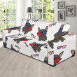 Funny French Bulldog Sunglass Design Sofa Cover