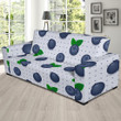 Attractive Blueberry Pokka Dot Design Sofa Cover
