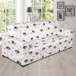Excellent Ostrich Little Flower Design Sofa Cover