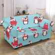 Adorable Penguin Christmas Design Pattern Sofa Cover
