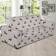 Lovely Canine Siberian Husky Design Sofa Cover
